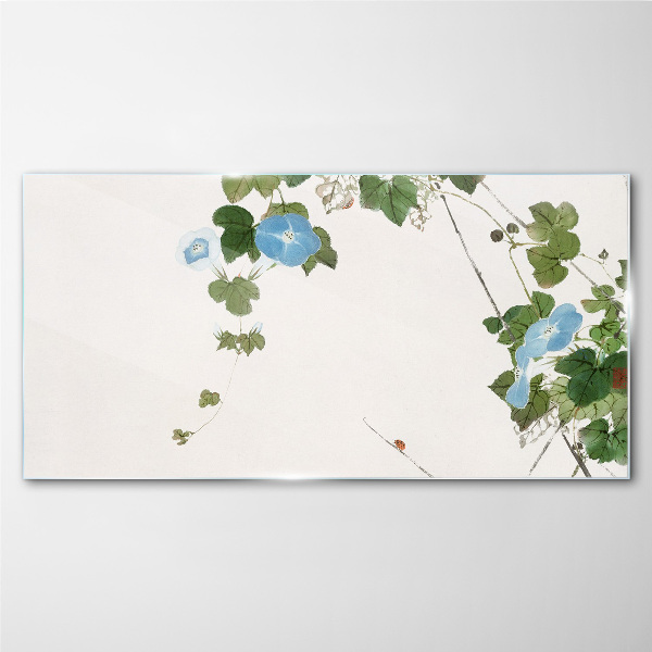 Tablou sticla Motiv floral in nuante delicate