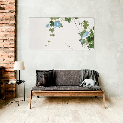 Tablou sticla Motiv floral in nuante delicate