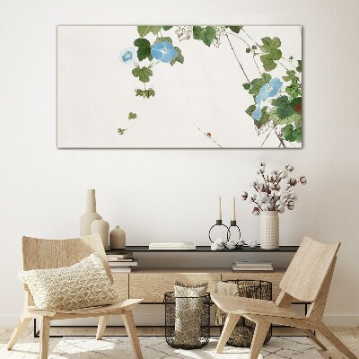 Tablou sticla Motiv floral in nuante delicate