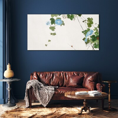 Tablou sticla Motiv floral in nuante delicate
