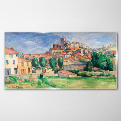 Tablou sticla Gardanne Paul Cézanne