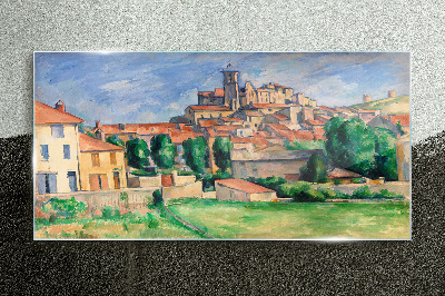 Tablou sticla Gardanne Paul Cézanne