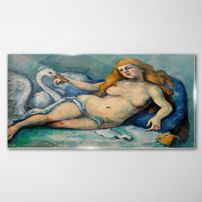Tablou din sticla Leda și Swan Paul Cézanne