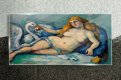 Tablou din sticla Leda și Swan Paul Cézanne