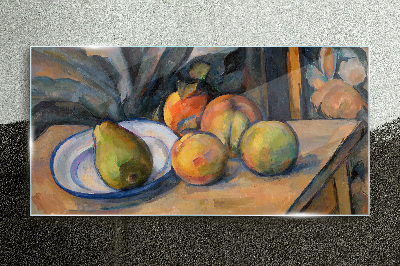 Tablou sticla Pear mare Paul Cézanne