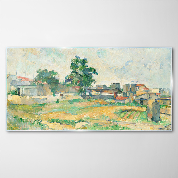 Tablou sticla Peisajul Paris Cézanne