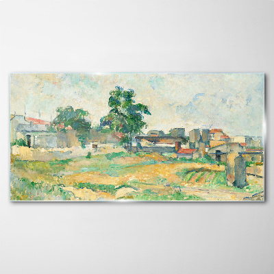Tablou sticla Peisajul Paris Cézanne