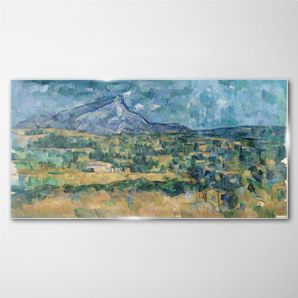 Tablou sticla Mont Sainte Victoire Cézanne