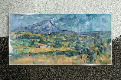 Tablou sticla Mont Sainte Victoire Cézanne