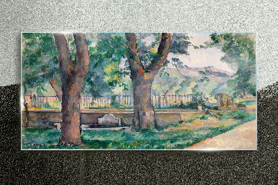 Tablou sticla După-amiaza de vară în parc