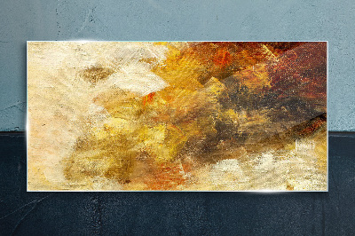 Tablou sticla Reflecții aurii în abstracție