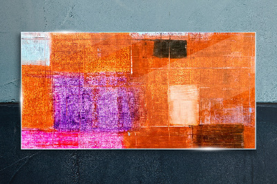 Tablou sticla Abstracții colorate în nuanțe calde