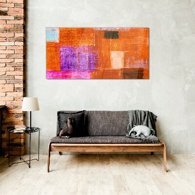 Tablou sticla Abstracții colorate în nuanțe calde
