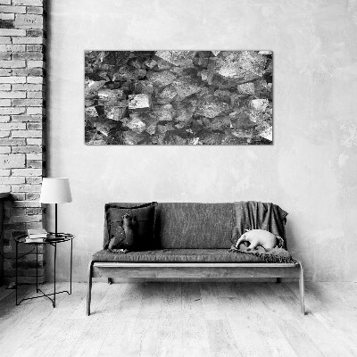 Tablou sticla Cuburi abstracte în tonuri monocromatice