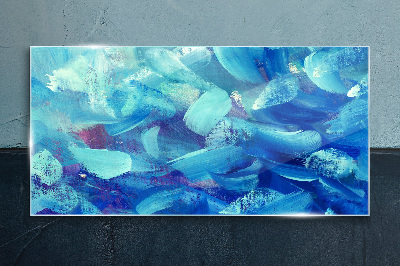 Tablou sticla Valuri oceanice de culori