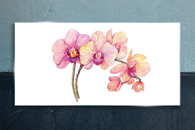 Tablou sticla Frumusețea florală a orhideelor