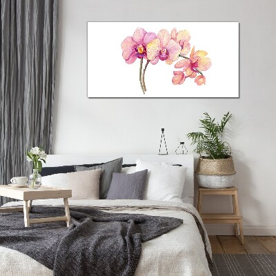 Tablou sticla Frumusețea florală a orhideelor