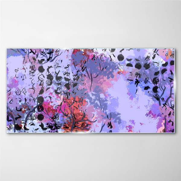 Tablou sticla Peisaj abstract cu accent japonez