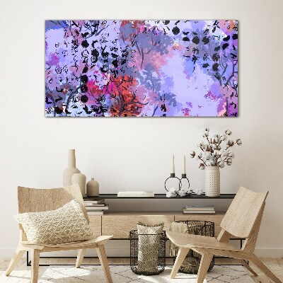 Tablou sticla Peisaj abstract cu accent japonez