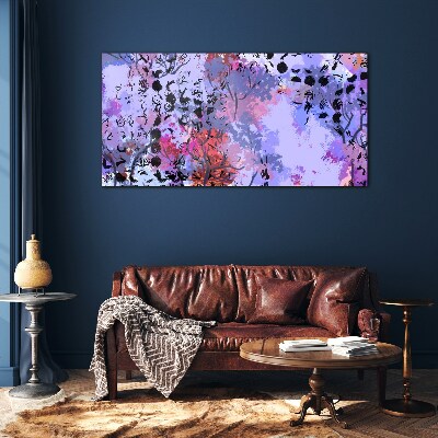 Tablou sticla Peisaj abstract cu accent japonez