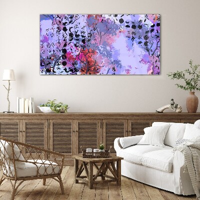 Tablou sticla Peisaj abstract cu accent japonez