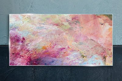 Tablou sticla Peisaj abstract în culori pastelate