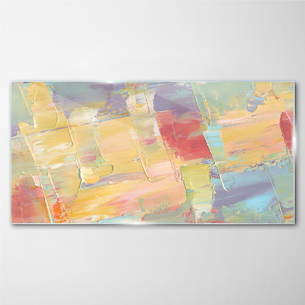 Tablou sticla Abstracții pastelate în mișcare