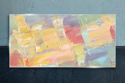 Tablou sticla Abstracții pastelate în mișcare