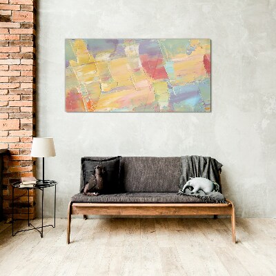 Tablou sticla Abstracții pastelate în mișcare