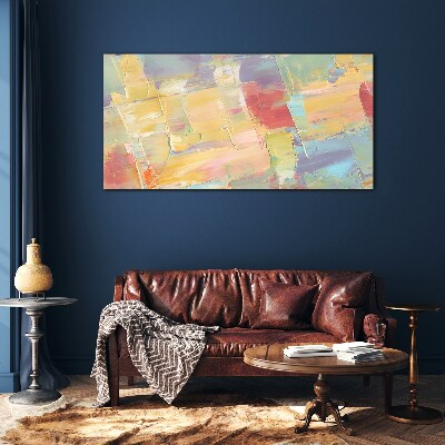 Tablou sticla Abstracții pastelate în mișcare