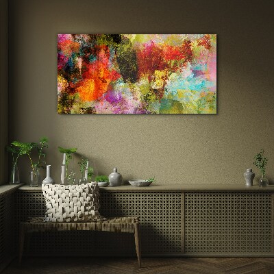Tablou sticla Haos colorat de abstractizare