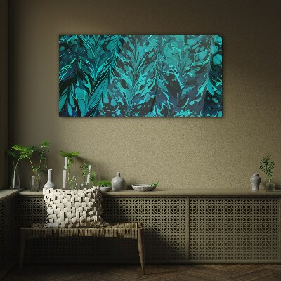 Tablou sticla Turcoaz vârtej de abstractizare