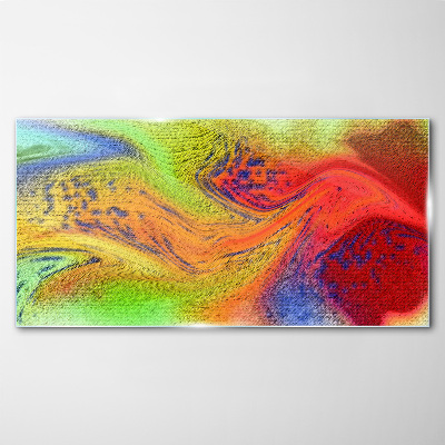 Tablou sticla Un vârtej colorat de emoții