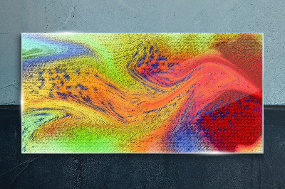Tablou sticla Un vârtej colorat de emoții