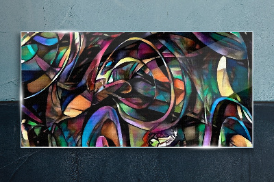 Tablou sticla Abstracții colorate în sticlă