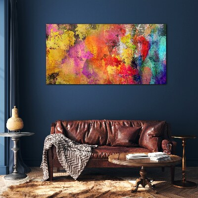 Tablou din sticla Haos colorat de abstractizare