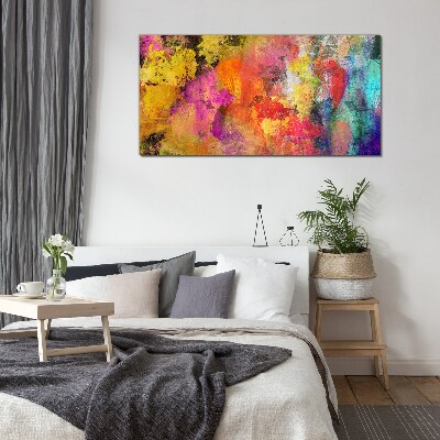 Tablou din sticla Haos colorat de abstractizare
