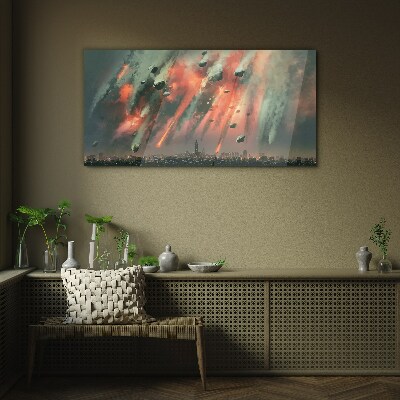 Tablou sticla Peisaj urban apocaliptic