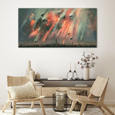 Tablou sticla Peisaj urban apocaliptic