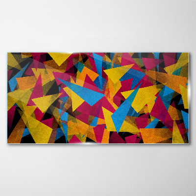 Tablou sticla Geometrii colorate în mișcare