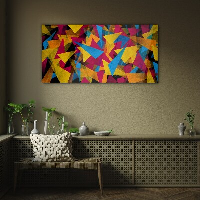 Tablou sticla Geometrii colorate în mișcare