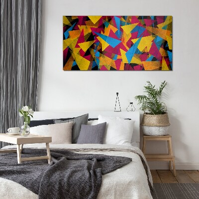 Tablou sticla Geometrii colorate în mișcare