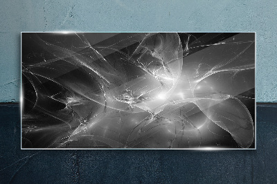 Tablou sticla Abstracții futuriste în monocrom