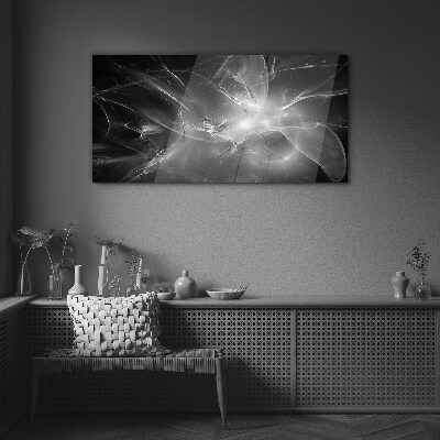 Tablou sticla Abstracții futuriste în monocrom