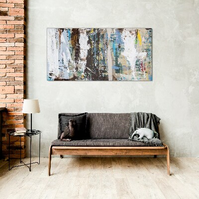 Tablou sticla Mozaic abstract de culori
