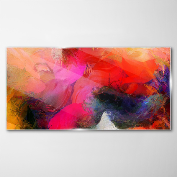 Tablou sticla Expresia colorată a abstracției