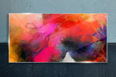 Tablou sticla Expresia colorată a abstracției