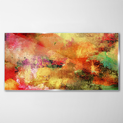 Tablou sticla Haos abstract colorat