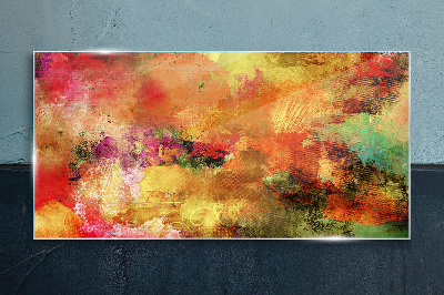 Tablou sticla Haos abstract colorat