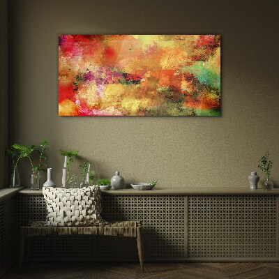 Tablou sticla Haos abstract colorat